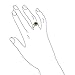 Bling Jewelry Sterling Silver Round Simulated Garnet CZ Double Cable Ring