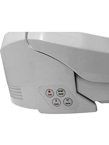 Bidet4me E-200B Elongated Electric Bidet Seat with Dryer, White