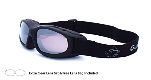 Guard-Dogs, Aggressive Eyewear  Evader 1 Matte Black Plum Mirror/Clear w/FogStopper 2 Lens Set