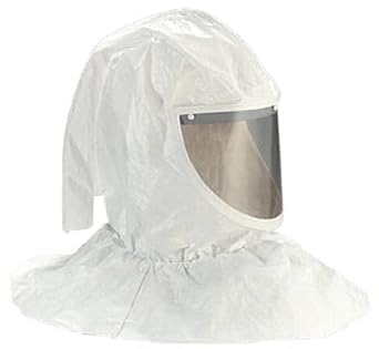 Bullard 20TICN Airline Respirator Hood - Tychem Material, Inner Bib, Wide Lens, For Chemical Splash Protection