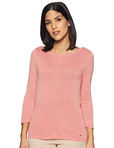 Allen-Solly-Womens-Round-Neck-Slub-TopPink