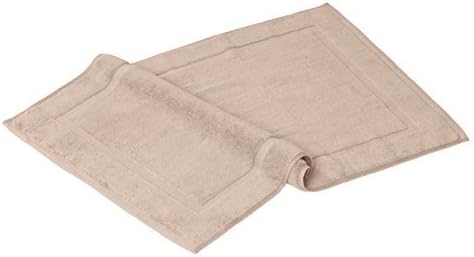 Luxury Combed Cotton Bath Mat 21-Inch x 29-Inch, 2-pack (Beige)
