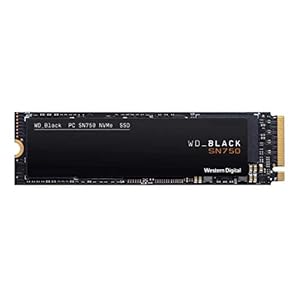 WD_BLACK SN750 2TB M.2 2280 PCIe Gen3 NVMe Gaming SSD up to 3400 MB/s read speed
