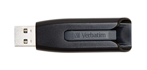 Verbatim 32GB Store 'n' Go V3 USB 3.0 Flash Drive, Black/Gray 49173