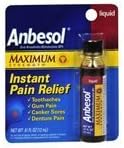 Anbesol Liquid Oral Anesthetic Maximum Strength Gel - 0.41 Oz, 2 Pack by Anbesol