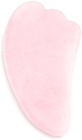 Yamboo Gua Sha Scraping Massage Tool Handmade Natural Quartz - Board-Reduce Neck and Muscle Pain and Improve Mobility (Pink)