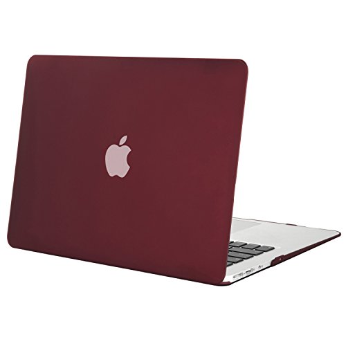 Mosiso Plastic Hard Case Cover for MacBook Air 11 Inch (Models: A1370 and  A1465), Marsala Red
