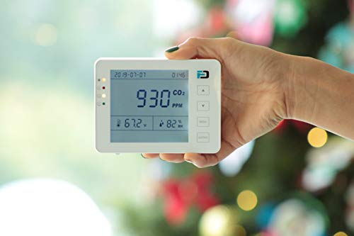 Basic CO2 Meter by Forensics | USB Power & Battery | 10 Year Life | Air Quality CO2 Monitor | Large Digits | New 2020 Design | for Grow Room, Incubator, Beer, Hydroponics, Home and Car |