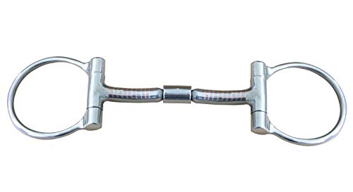 AJ Tack Wholesale Billy Allen Horse Snaffle Bit Offset Dee Ring Sweet Iron Copper Inlay 5″