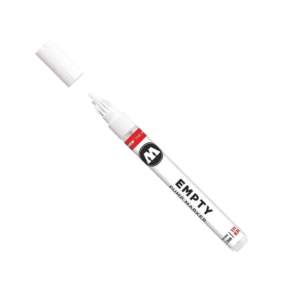 Molotow One4All 111EM Round Tip Empty Marker 2 mm Nib