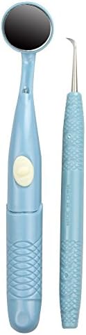 Efine 2 pieces Oral Mouth Mirror Food Remover Tooth Tool Dental Kit
