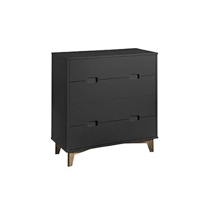 Amazon Com Mid Century Modern Wooden Wide Dresser Chest With 4