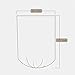 4 Gallon Clear Trash Bags, Aijoso Small Trash Bags Bathroom Garbage Bags Wastebasket Can Liners for Bathroom, Kitchen, Office 15 Liter Trash Can Liners, 150 Counts