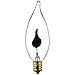 Sunlite 40104 Flame Tip, Halloween Incandescent Chandelier Flickering Light Bulb, Candelabra Base (E12) for Lamps, Fixtures, Decorations, Holidays, 12 Count (Pack of 1), Orange