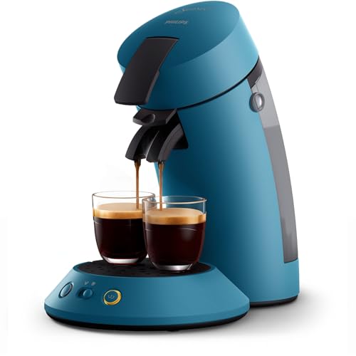 PHILIPS Senseo Original Plus Kaffeepadmaschine, Blau, 2 Spezialitäten