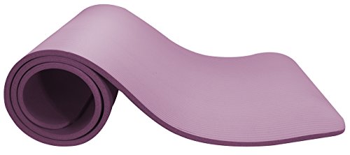 Sivan Health and Fitness 1/2-InchExtra Thick 71-Inch Long NBR Comfort Foam Yoga Mat for Exercise, Yoga, and Pilates (Purple)