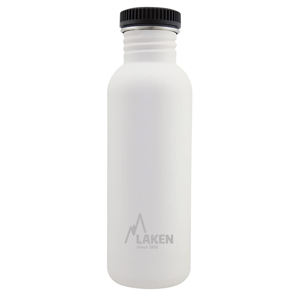 LAKEN Unisex - Adult Heavy Duty Stainless Steel Bottle 0.75L White 0.75