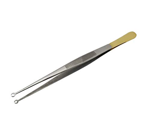 Corn Suture Tweezers Straight Surgical Forceps Pliers ARTMAN Brand - Thumbnail 2