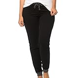 Coco-Limon Womens Jogger Pants, Long Fleece, Striped Back 1983 Print