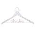 Ella Celebration Bride to Be Wedding Dress Hanger Wooden and Wire Hangers for Brides (White Wood Pink Wire)
