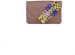Gedebe Women's RAINBOWMICROGLITTER Multicolor Glitter Clutch