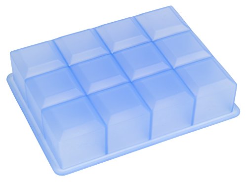 Lurch 10465 Eiswürfelform Whisky für 12 Eiswürfel je 4 cm aus 100% BPA-freiem Premium-Platin-Silikon eisblau – Bild 3