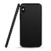 Cubo Thinnest IPhone X Case - Matte Ultra Thin Hard Plastic XS Cell Phone Cover Lightweight Slim Fit Black Surface PC Protective Bumper with Tempered Glass Screen Protector for Men and Women