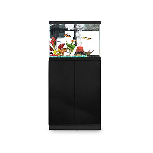 Imagitarium Black Gloss Fish Tank Stand, Up to 20 Gal, 12.5 in