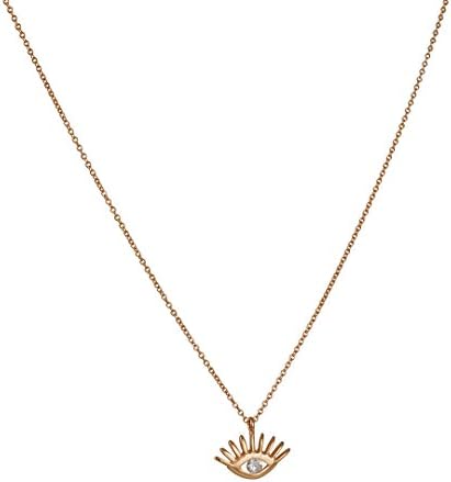 KISMET BY MILKA - White Diamond Evil Eye Pendant