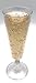 Oojami 140 pc Plastic Classicware Glass Like Champagne Wedding Parties Toasting Flutes Party Cocktail Cups (Silver Glitter)