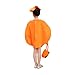 Etistta Halloween 3PC Pumpkin Costume for Kids Children Cosplay Party Clothes (Orange)