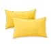 Greendale Home Fashions Rectangle Outdoor Accent Pillows, Sunbeam, Set of 2