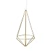 Umbra Prisma Wall Décor – Modern Geometric Wall Sculptures, Decorate your Wall With Modern Metallic Wire Shapes, Table top Décor, Ceiling Décor, Set of 6, Matte Brass, Model Number: 470520-221