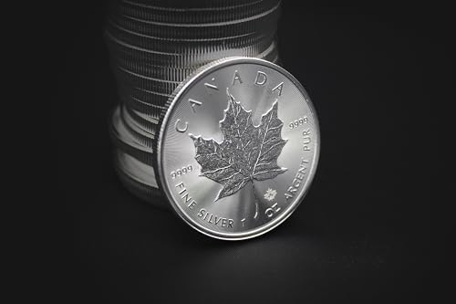 2023 - Lot of (25) 1 oz Canadian Maple Leaf Silver Coins Brilliant Uncirculated with Certificates of Authenticity $5 Seller BU
