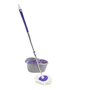 Frestol Steel Mop, 1 Refill, Rod (Grey/Purple)