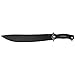 Kershaw Camp 18 (1074) Camp Series Machete; 18” 65Mn Steel Fixed Blade with Black Powdercoat Finish and Rubber Overmold Handle; Includes Molded Sheath with Nylon Straps And Lash Points; 2 lb. 14 oz