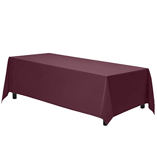 image for Gee Di Moda Rectangle Tablecloth - 70 x 120 Inch - Burgundy Rectangula