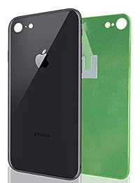 Carcasa trasera de repuesto para Apple iPhone 8 con adhesivo preinstalado, para todos los modelos de iPhone 8
