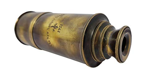 31pbmmXO2dL Brass Nautical - Captain's Functional Telescope | Brass Made | Glass Optics and High Magnfication | Pirate's Instrument… - Image 7