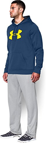 Under Armour Men's Storm Armour Fleece Big Logo Hoodie, Petrol Blue /Sunbleached, Small