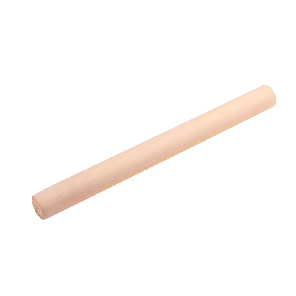 PRETYZOOM Wooden Rolling Pin 10.63 Inch Food Grade Non-Stick Dough Roller for Fondant Pastry Pie Crust Cookie Baking and Clay Craft