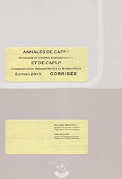 Annales de CAPET, économie et gestion administrative et de CAPLP, communication administrative et bureautique