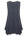 BELAROI Womens Plus Size Tank Tops Summer Sleeveless Scoop Neck Tunic Shirts Casual Loose T-Shirts Blouse(2X,Deep Gray)