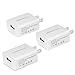 UROPHYLLA Wall Charger, USB Wall Charger, 12W 2.4A Mini Portable USB Wall Charger for iOS X 8 7 6S/Plus 5S/5, Android Galaxy S8 7 Edge, LG, HTC, Huawei, Moto, Kindle and More - White[3 Pack]