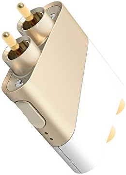 doinc Slash-R Bluetooth Audio DAC Receiver, RCA Type Converter with 24bit USB B, aptX, AAC Codec for Smartphone Tablet Smart TV AV Amp Vehicle - Gold White Color