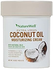 Naturewell Extra Virgin Coconut Oil Moisturizing Cream, 16 oz