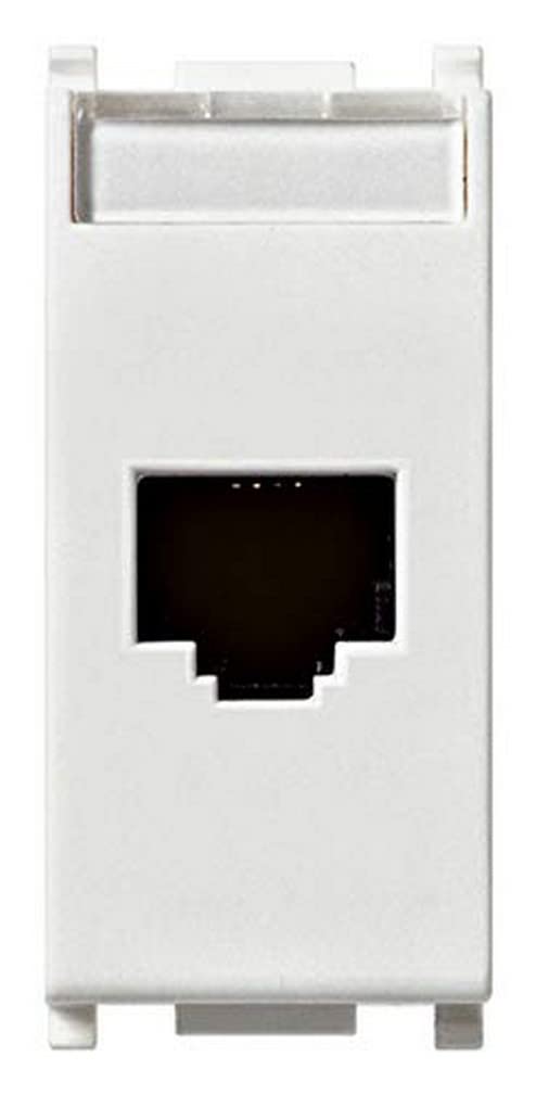 Presa RJ45 Netsafe Cat6 UTP 110 bianco 14339.6