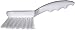 SPARTA 4054200 Nylon Dish Scrub Brush, Utility Brush, Cleaning Brush With Hanging Hole For Kitchen, Restaurant, Home , 8 Inches, White
