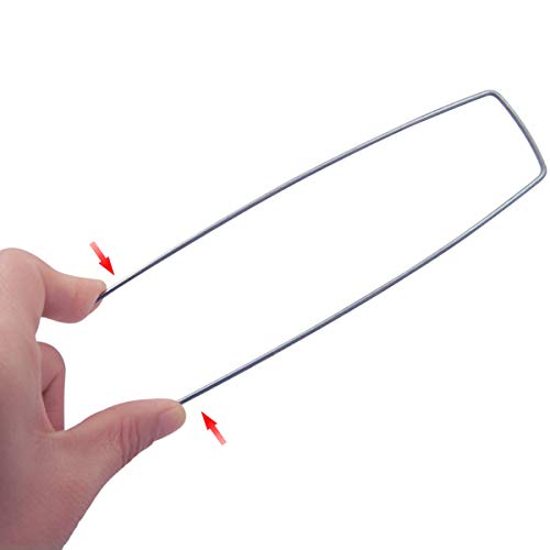 Quality Yes QY 20PCS 6Inch Heavy Duty Galvanized Garden Stakes Tent Stakes U Shape Lawn Landscape Staples Tent Pegs Pins