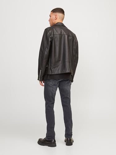 Herren Slim Fit Jeans Glenn Skinny Tapered JJI Glenn ORIGINAL AM, Farben:Schwarz-2, Größe Jeans:34W / 30L